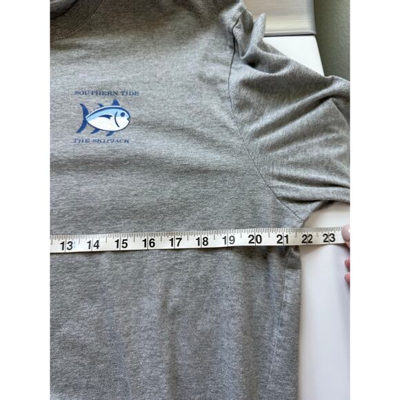 Southern Tide Long Sleeve T-Shirt Gray Size XL 100% Cotton - Picture 5 of 5